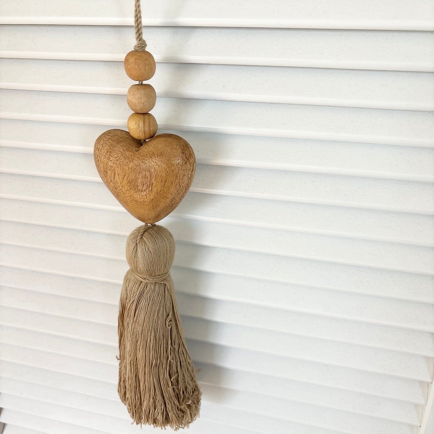 hazel heart tassel