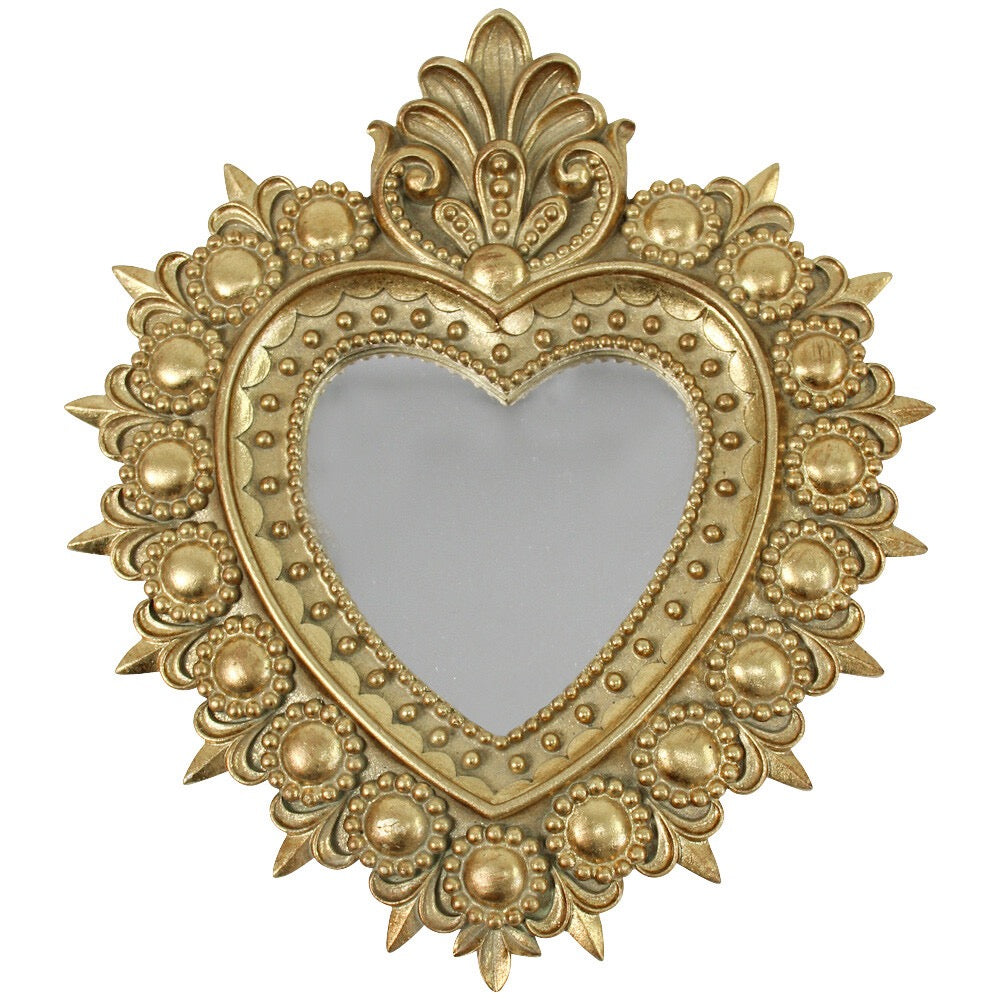 wallart heart mirror