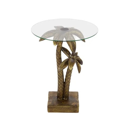 antigua side table 40x50cm gold