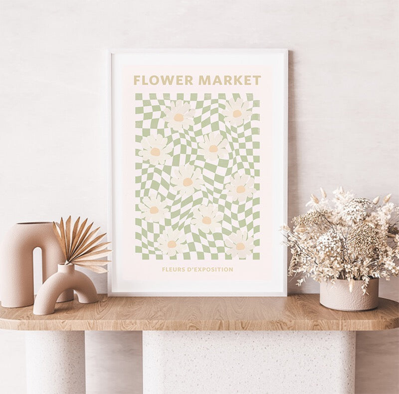 flower market - daisies art