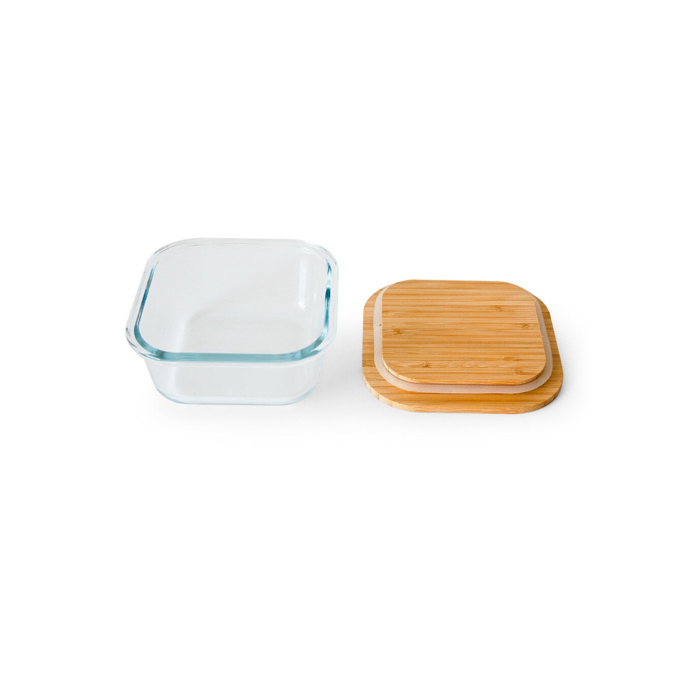bamboo and glass container
