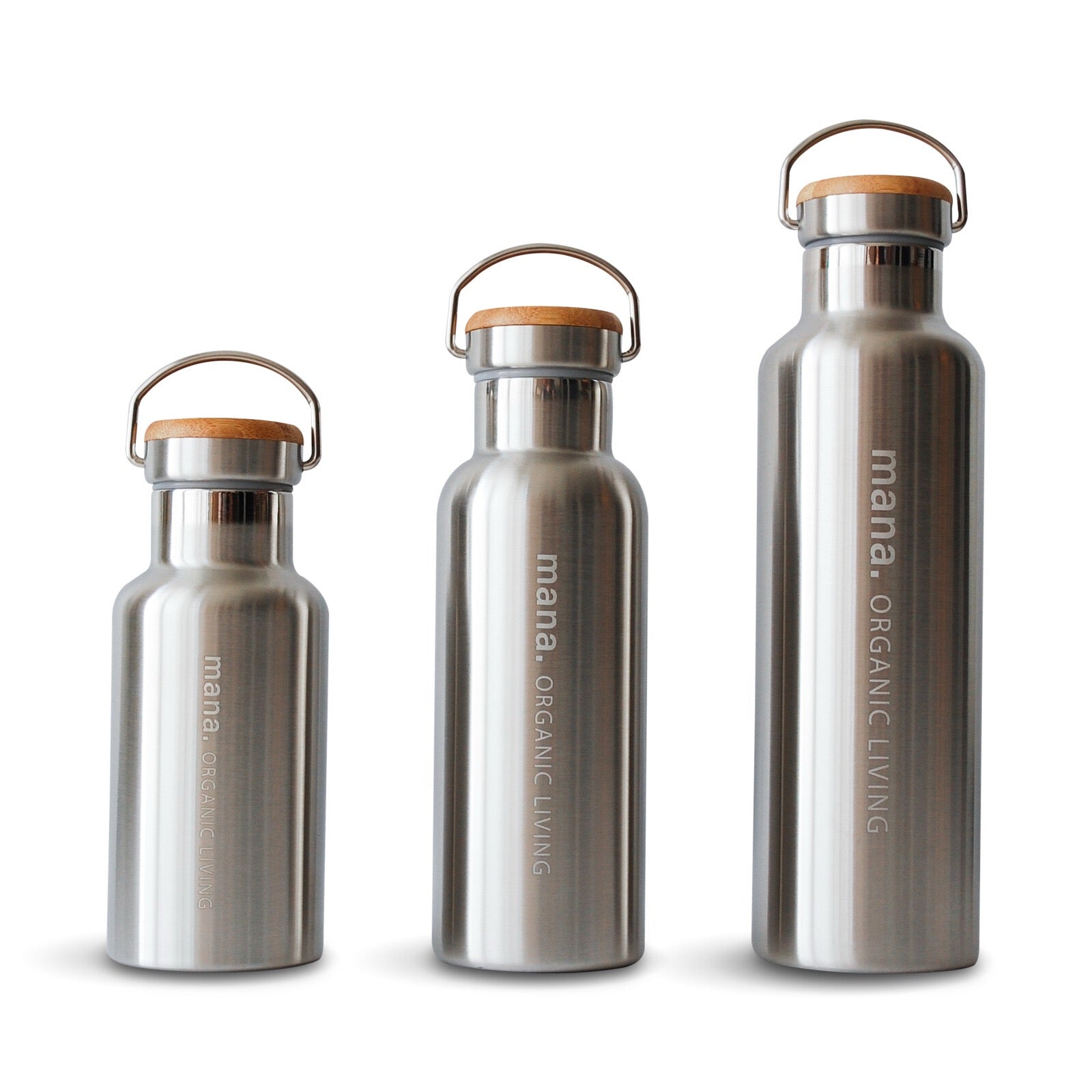 organic living stainless steel bottle 500ml