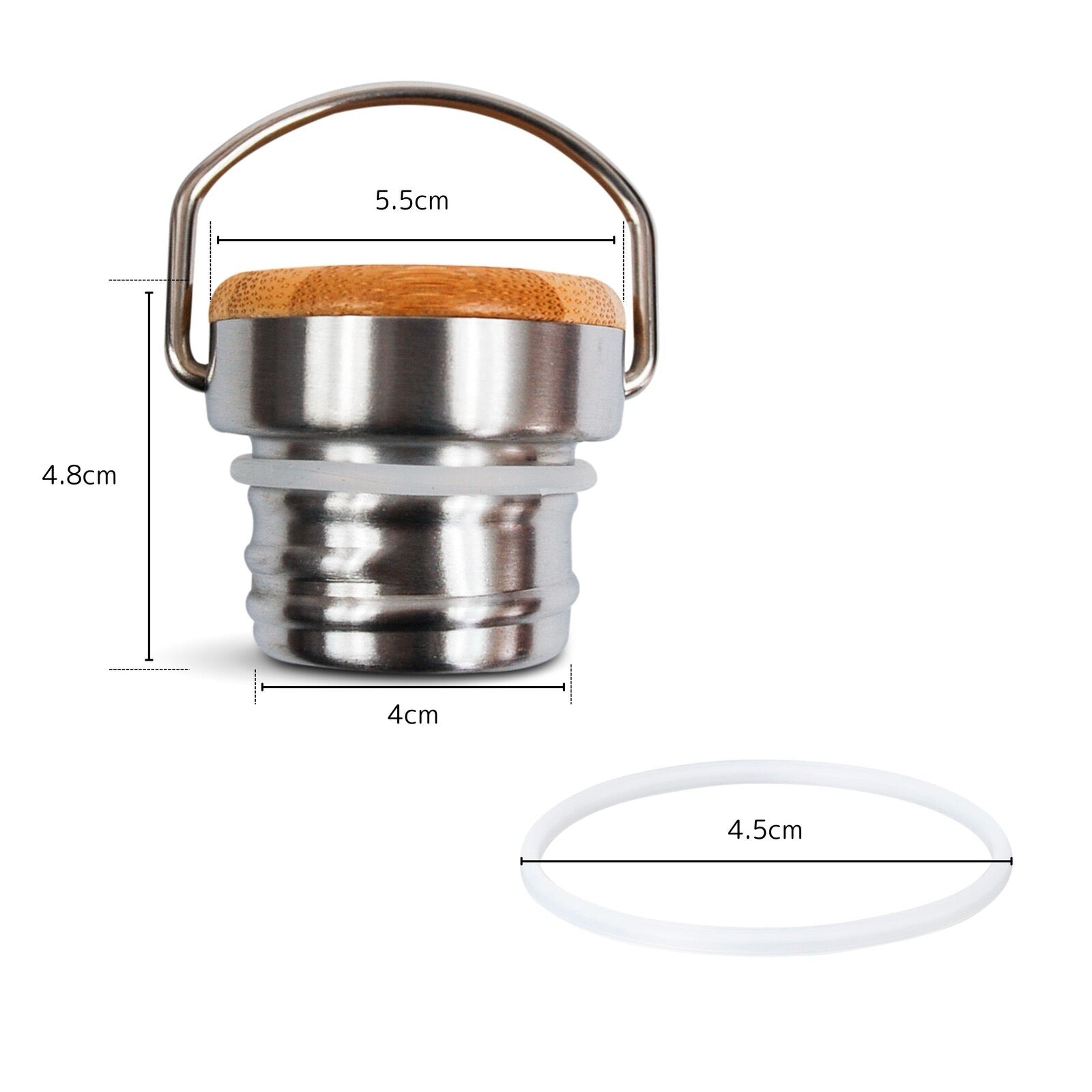 organic living stainless steel bottle 500ml