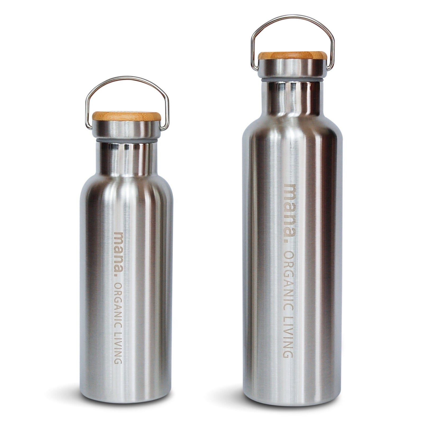 organic living stainless steel bottle 500ml