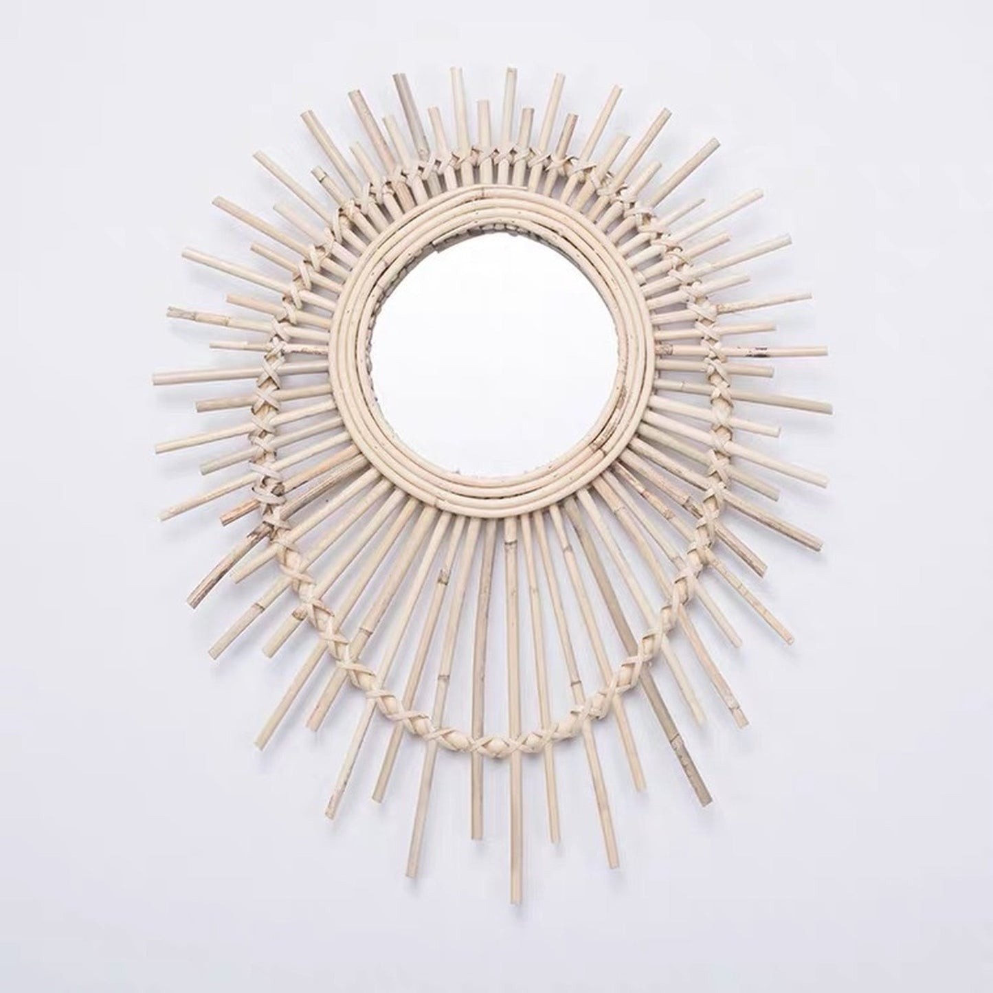 rattan boheme mirror