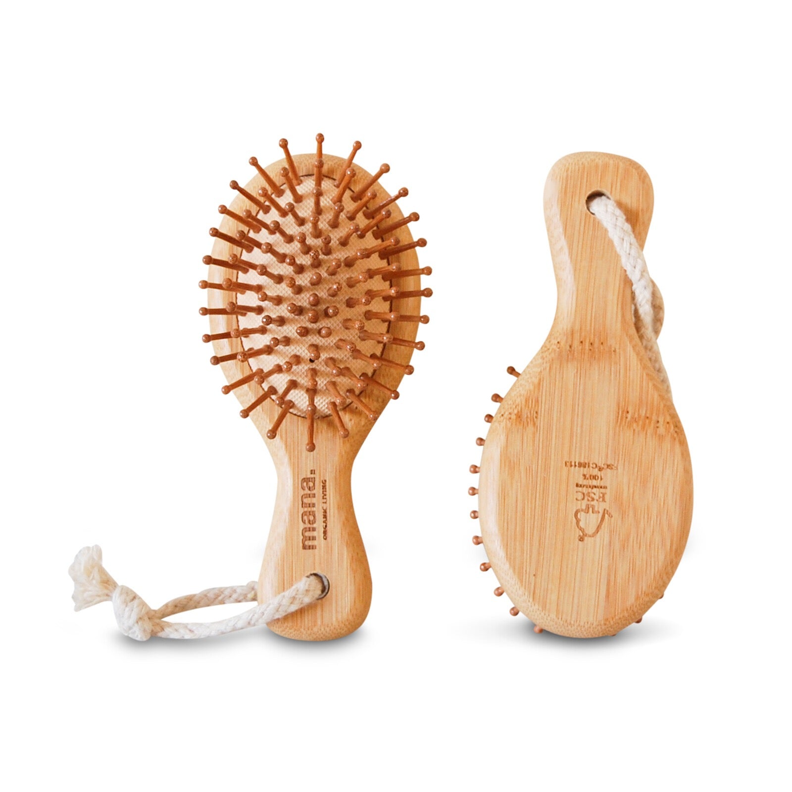 bamboo hairbrush mini