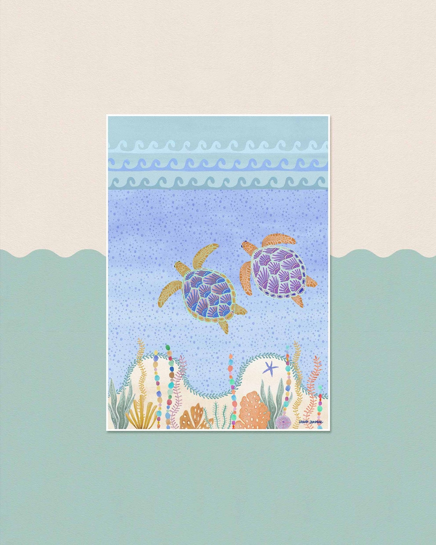 【karina jambrak art】turtle journey