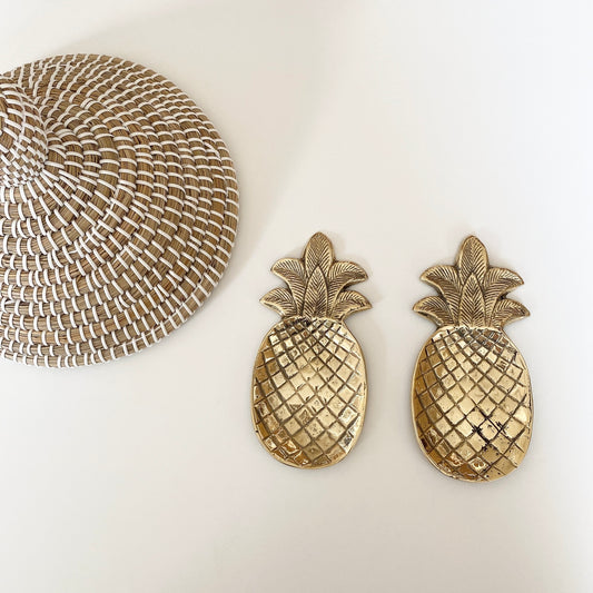 pineapple gold tray