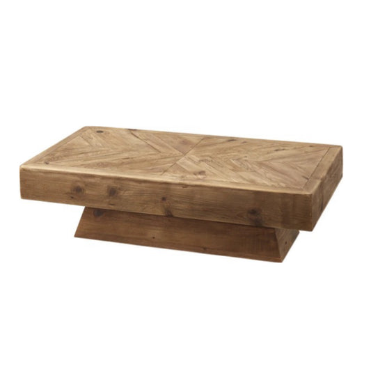 vintage wood low table
