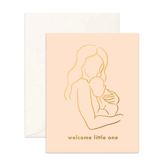 little one mama greeting card