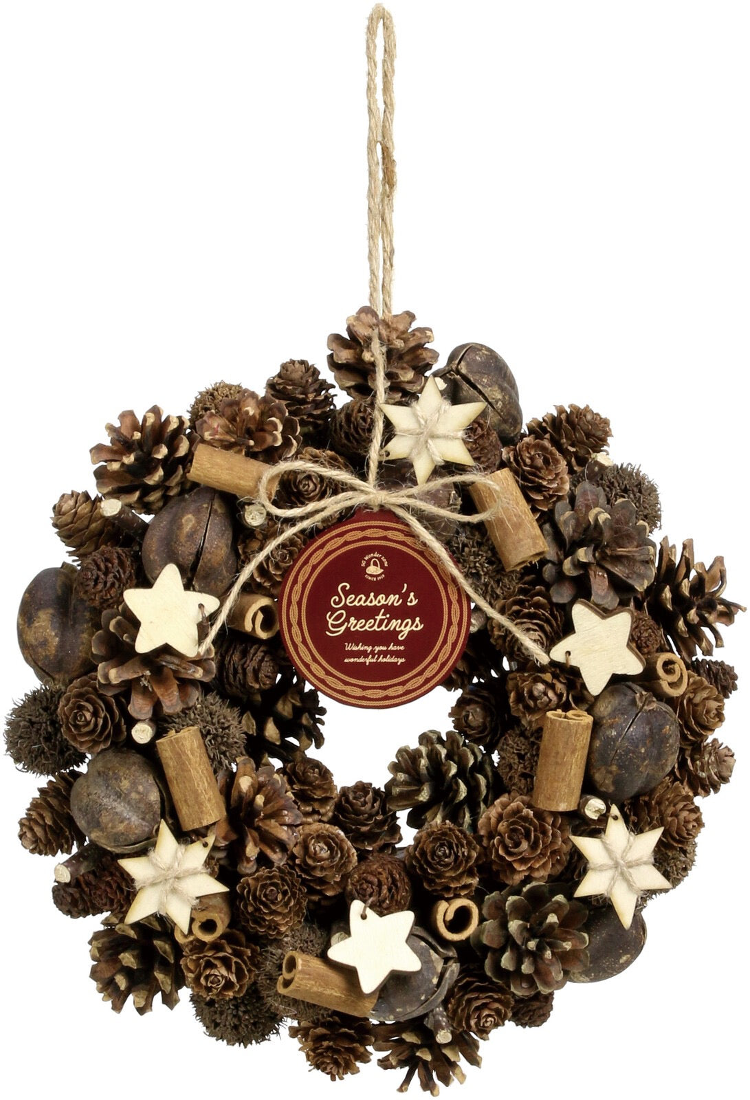 pinecone Christmas wreathe