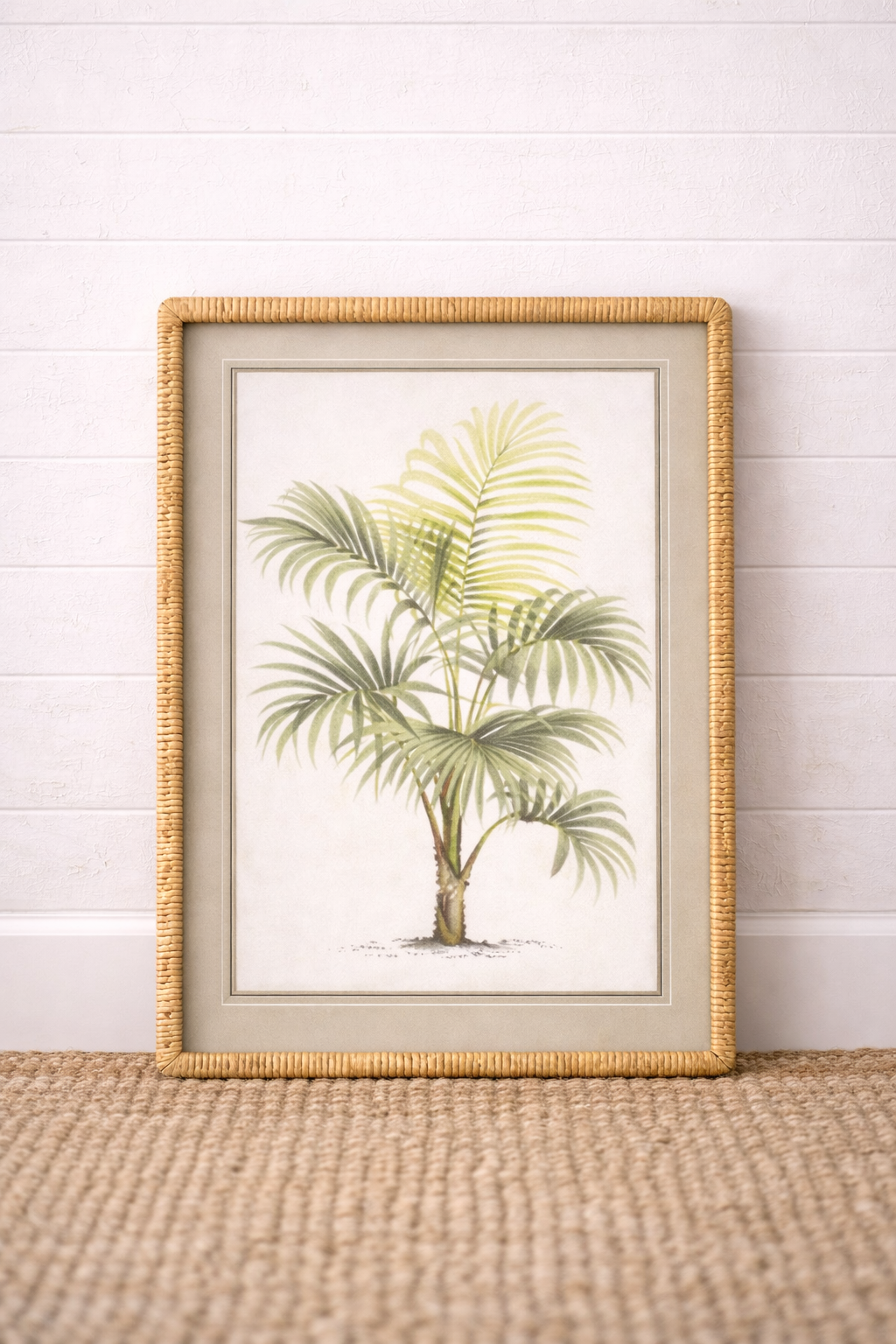 palms vintage framed print