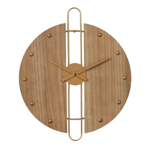 ciro metal/wood clock