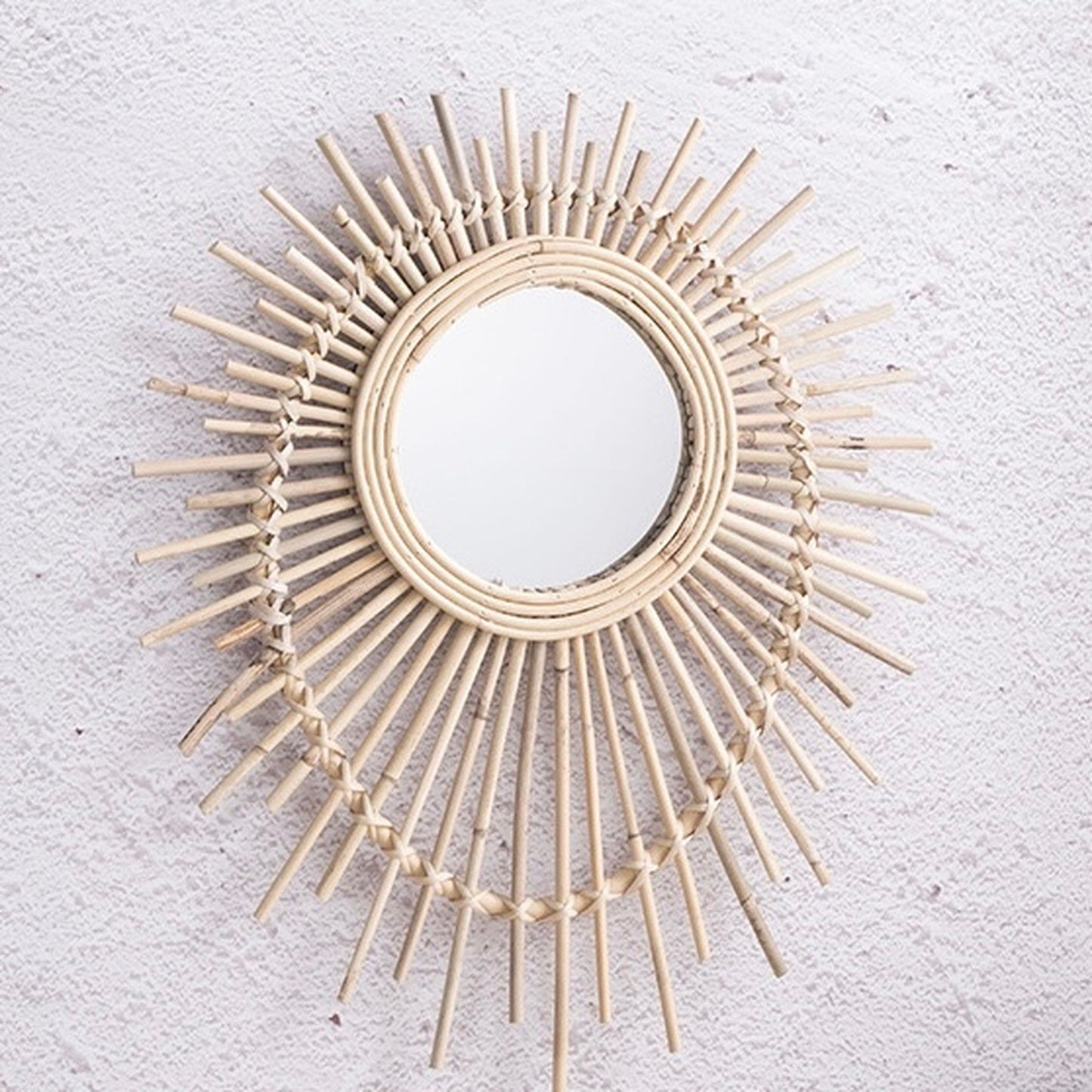 rattan boheme mirror