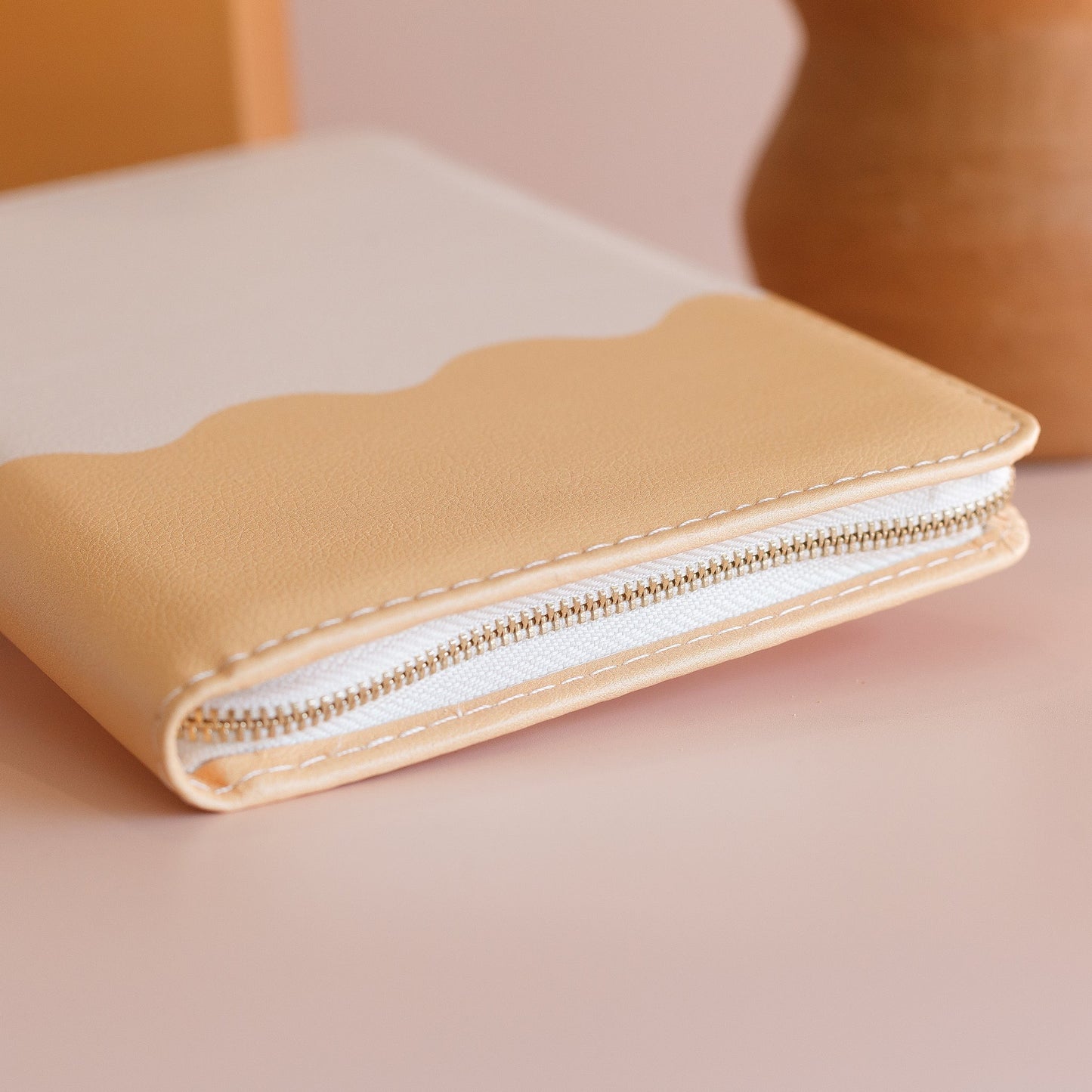 caramel ripple travel wallet