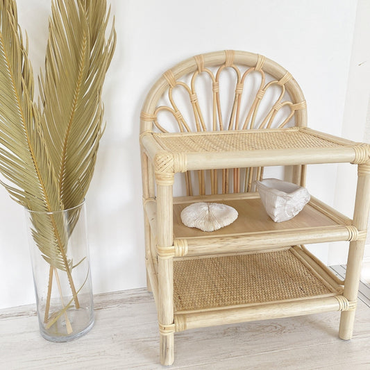 rattan living shelf