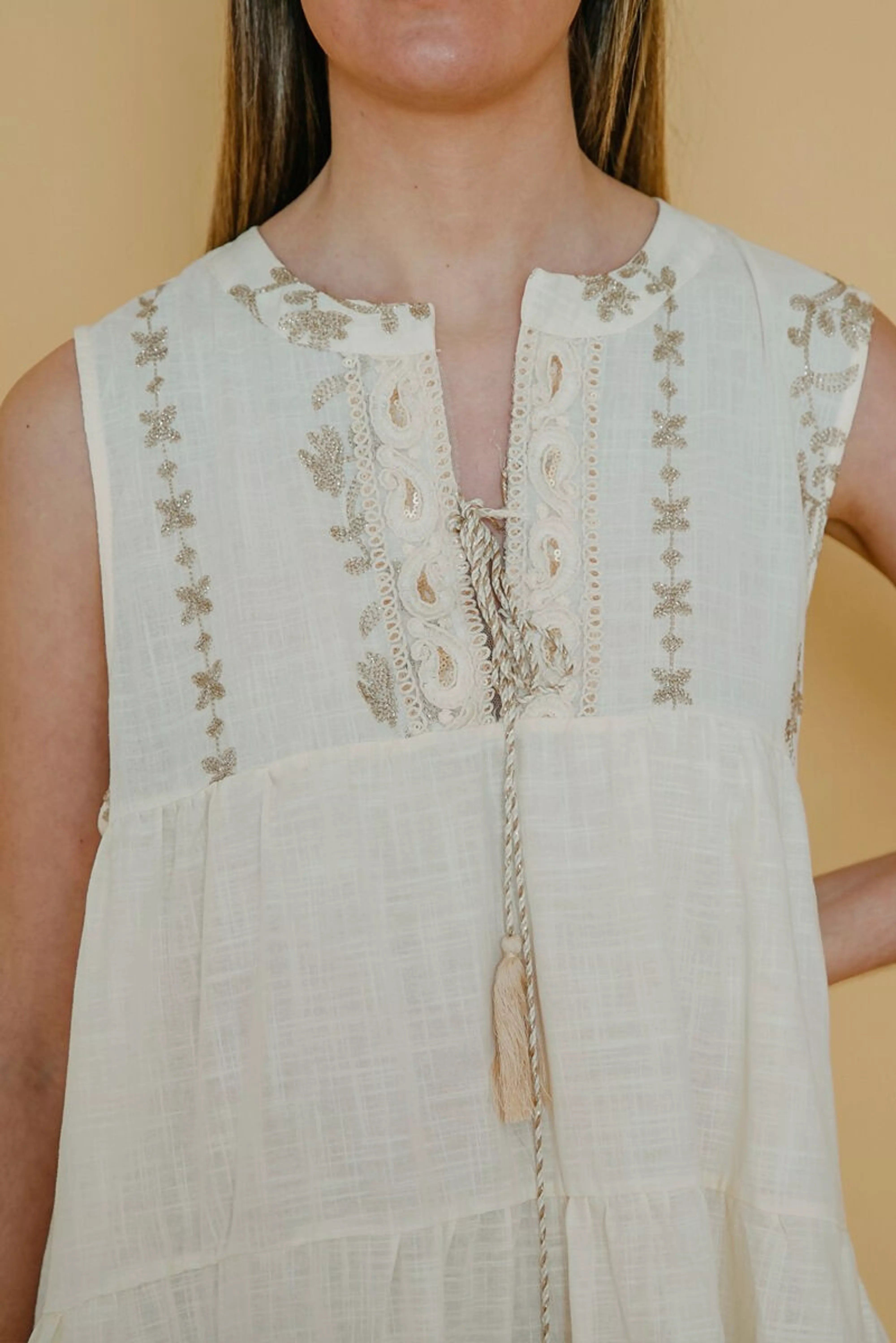 nicole short cotton dress