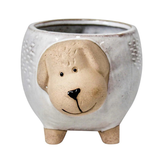 snoopy dog natural planter