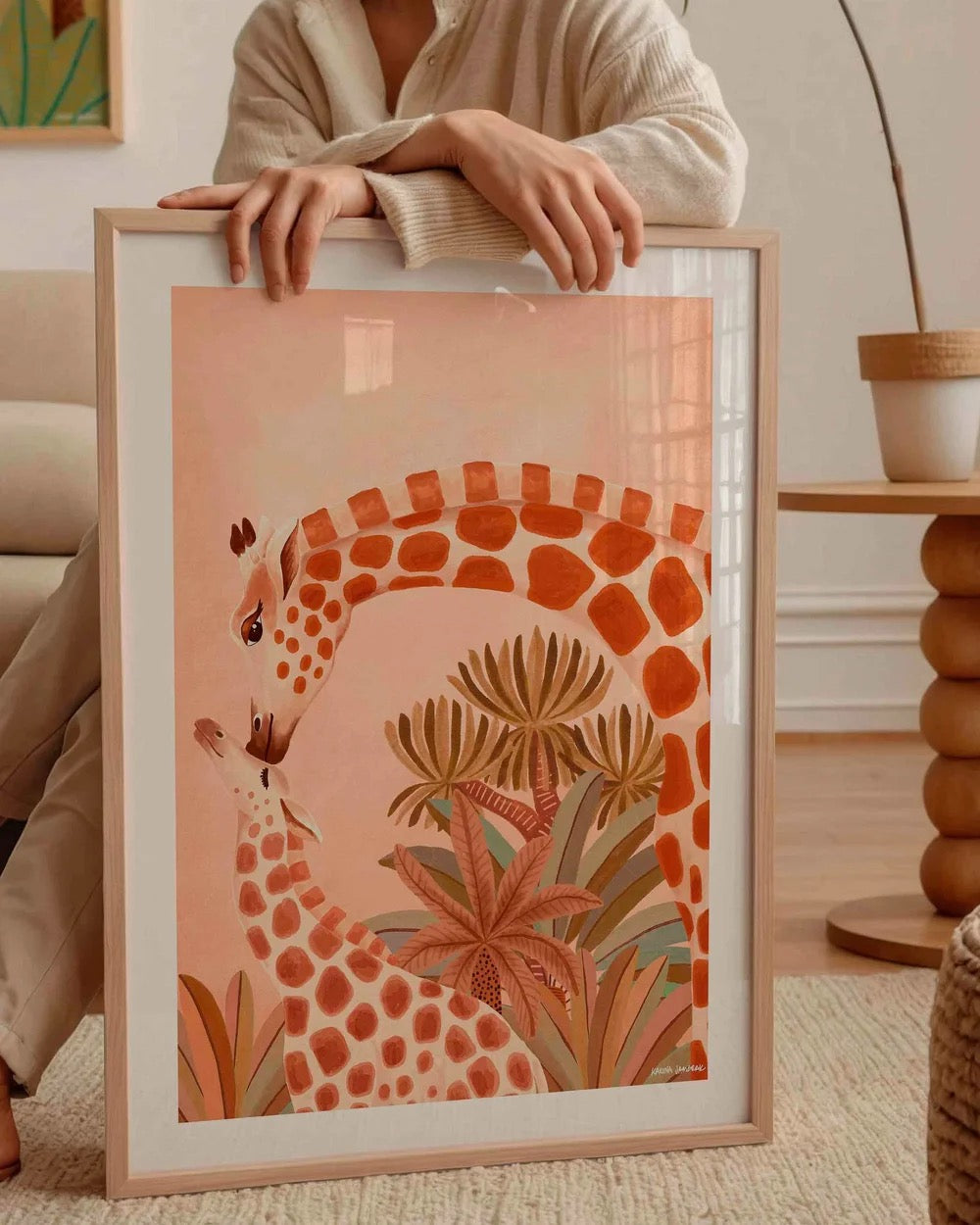 【karina jambrak art】giraffe baby love