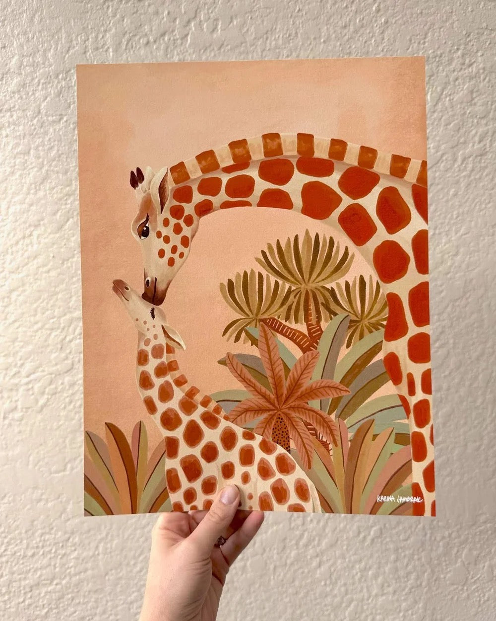 【karina jambrak art】giraffe baby love