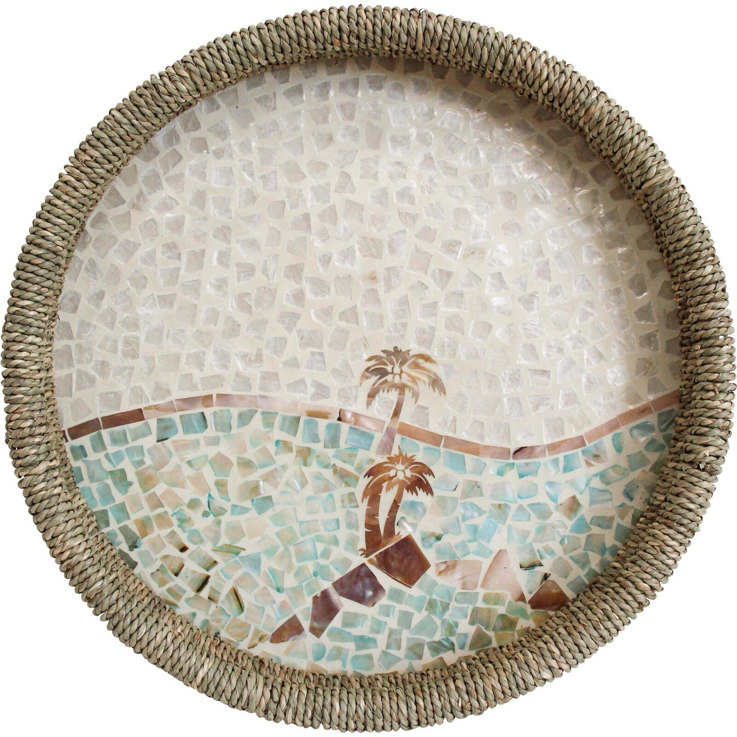 palm shell seagrass tray