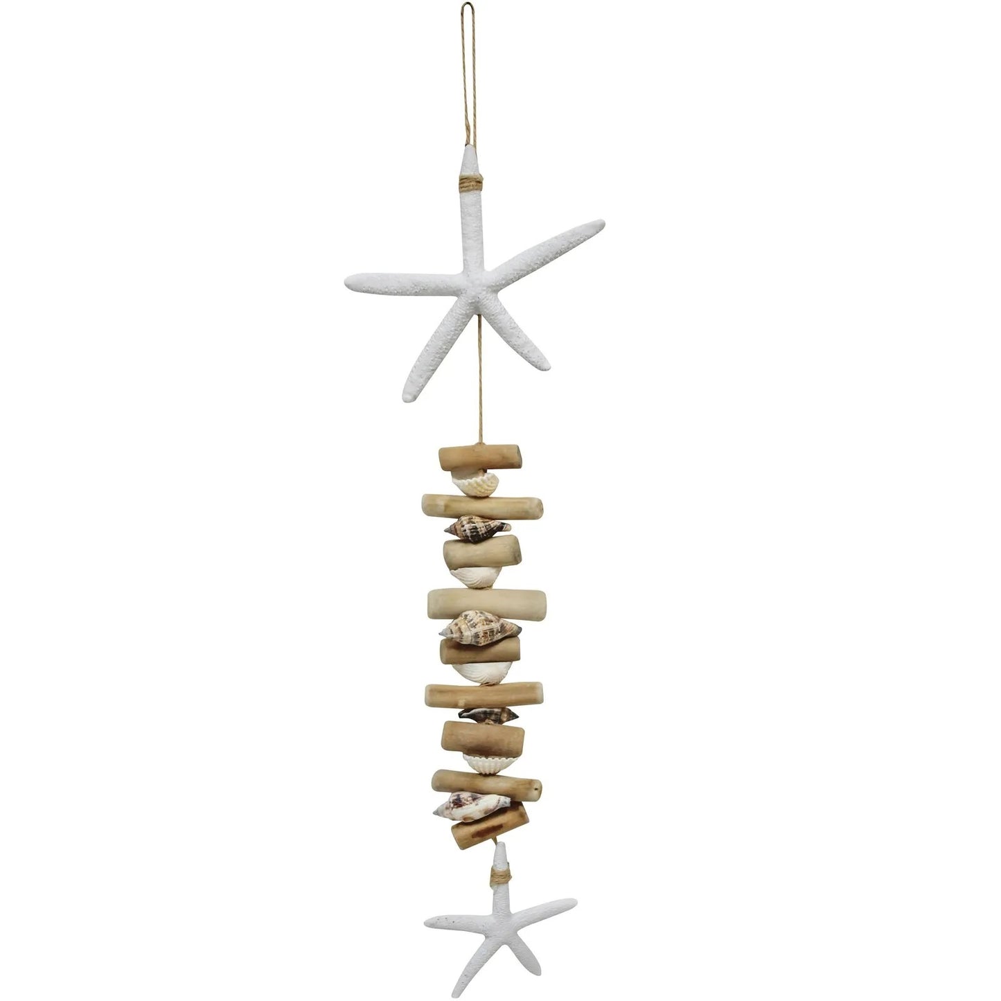 driftwood starfish white hanging