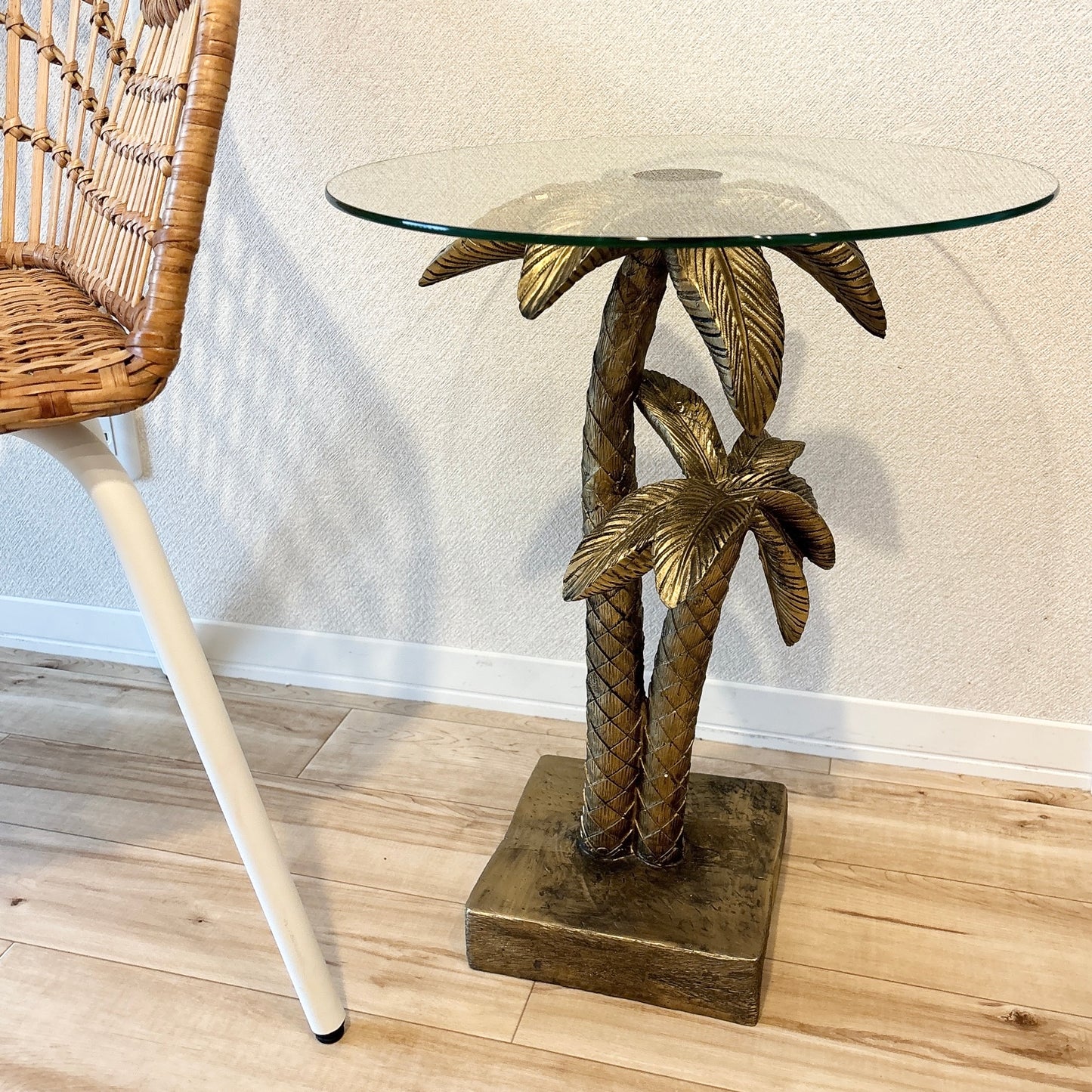 antigua side table 40x50cm gold