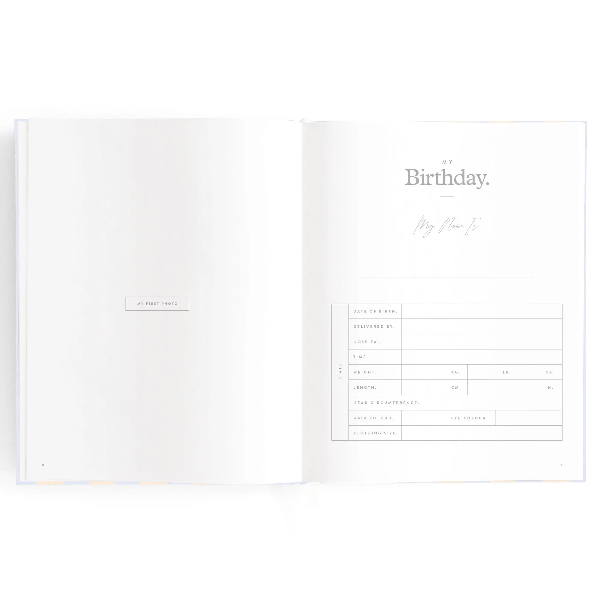 Baby Book - Cloud Stripe