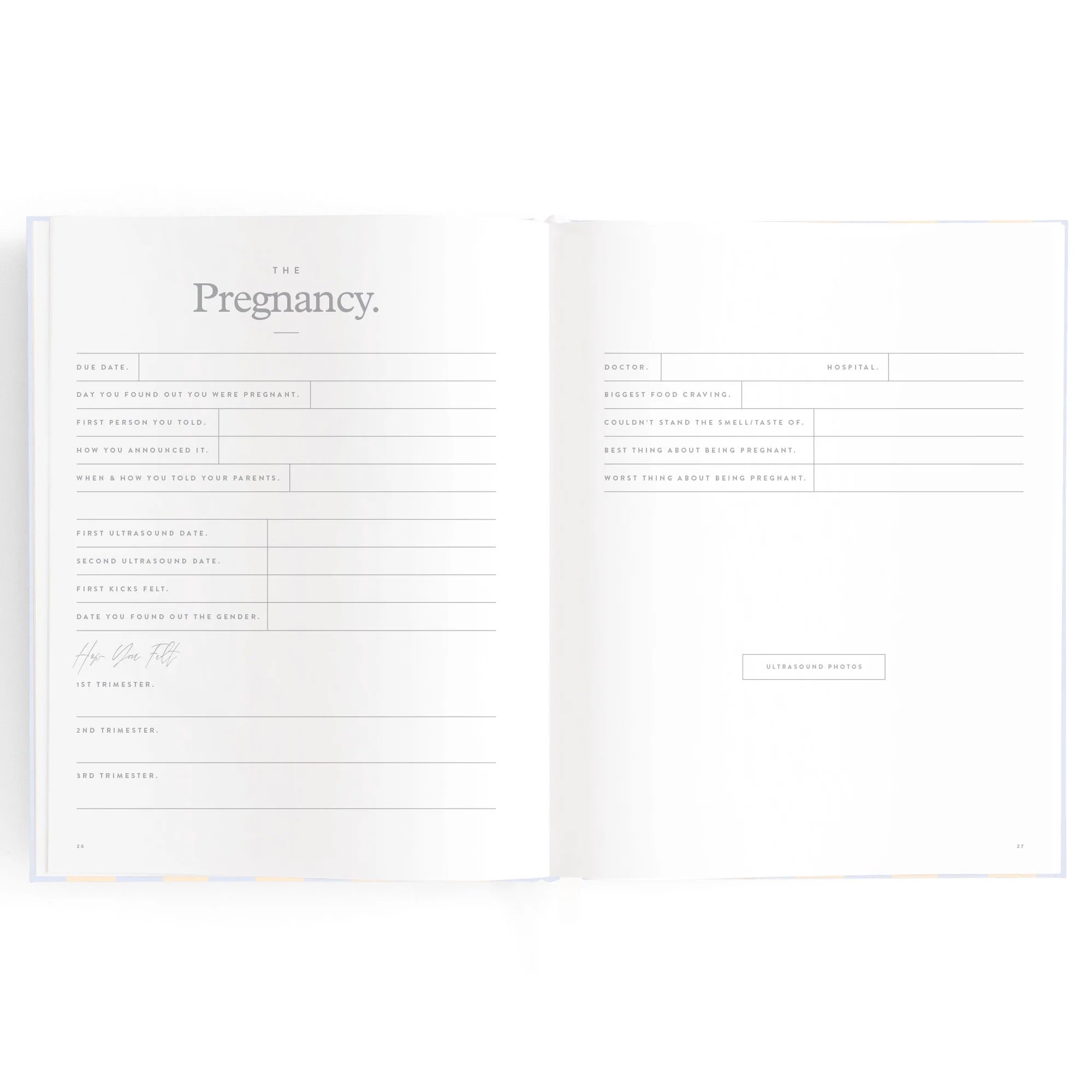 Baby Book - Cloud Stripe