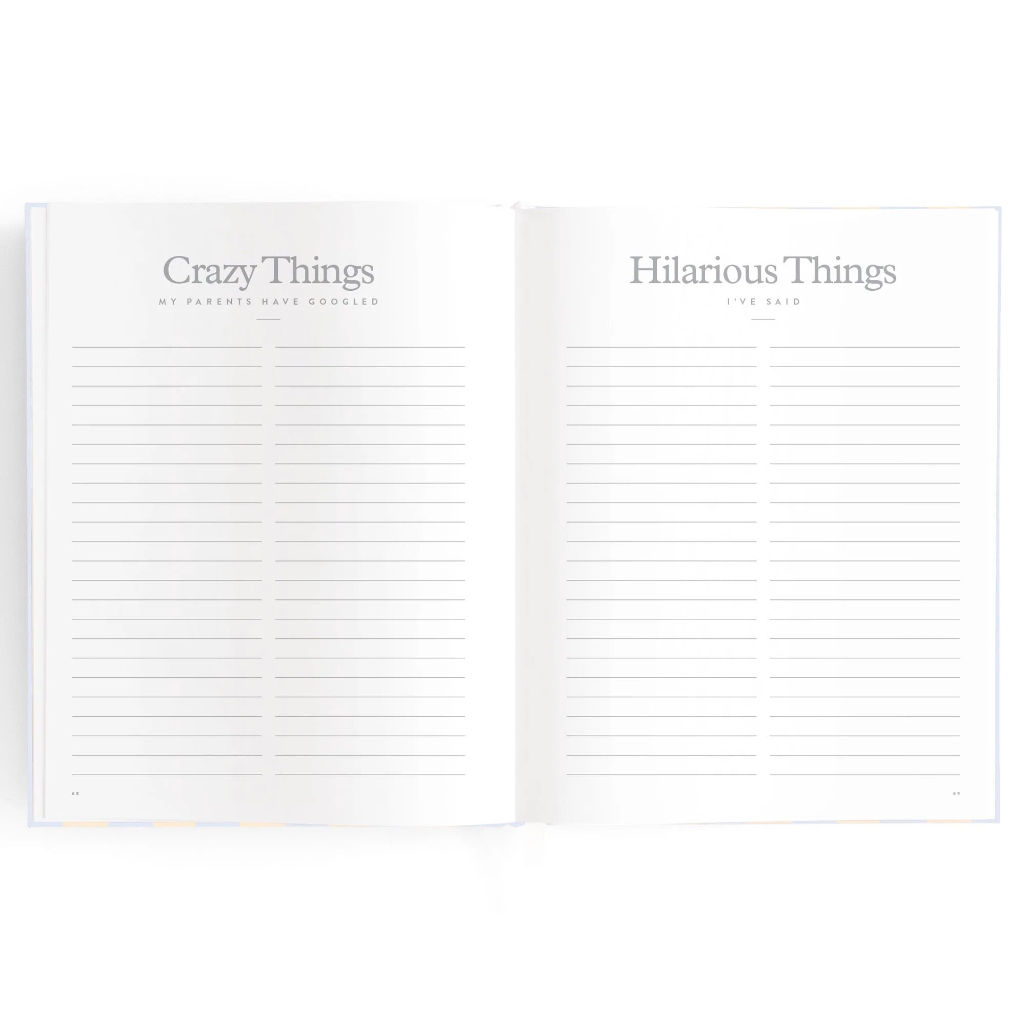 Baby Book - Cloud Stripe