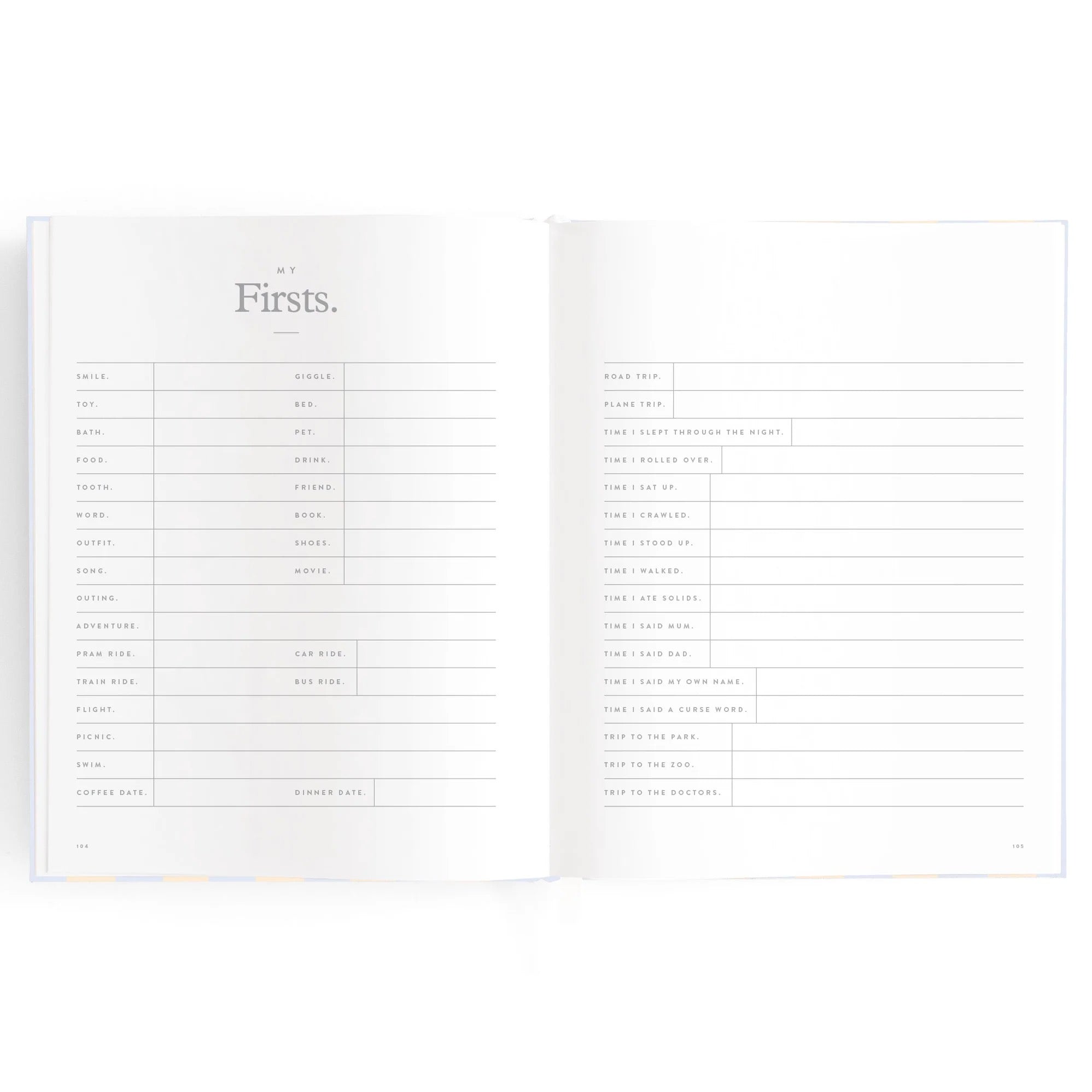 Baby Book - Cloud Stripe