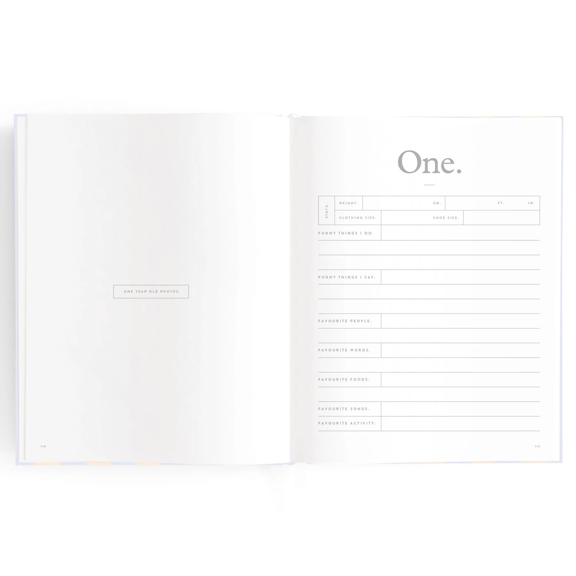 Baby Book - Cloud Stripe