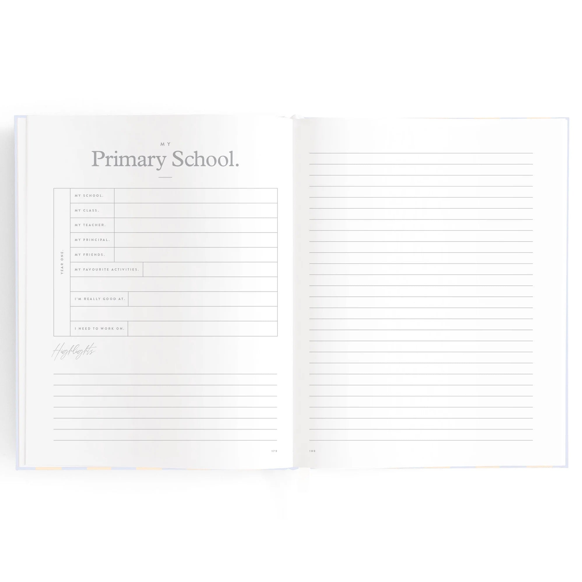 Baby Book - Cloud Stripe