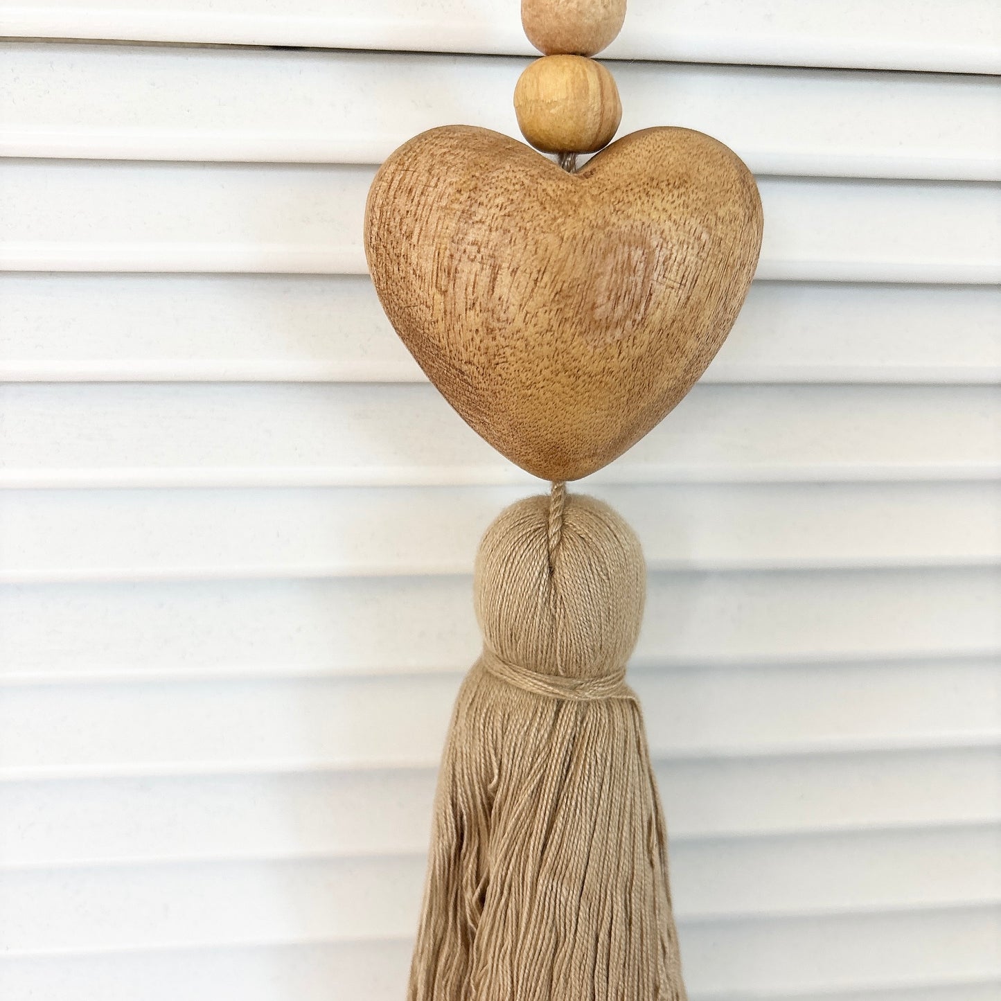 hazel heart tassel