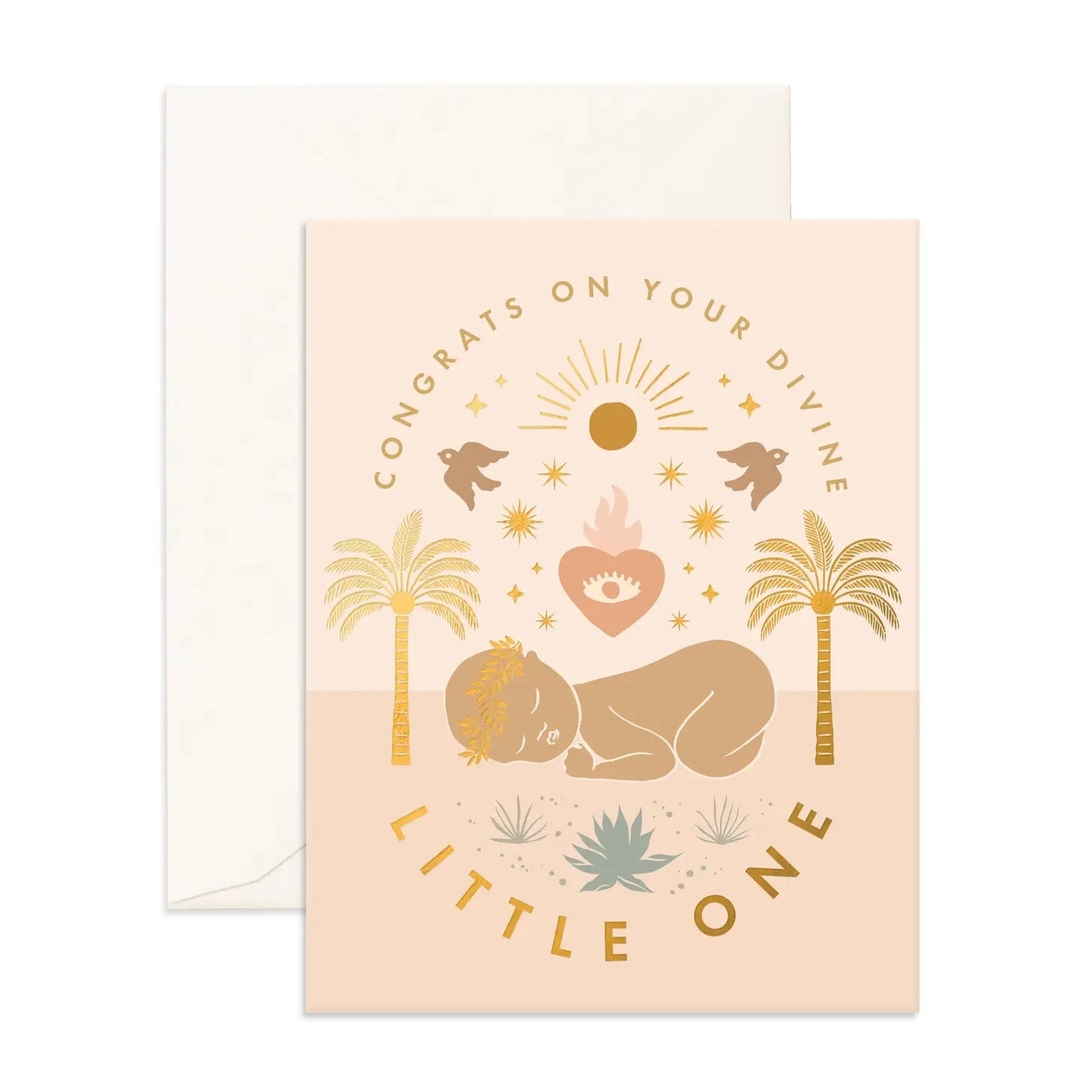 divine little one greeting card