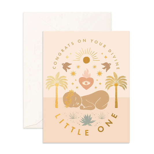 divine little one greeting card