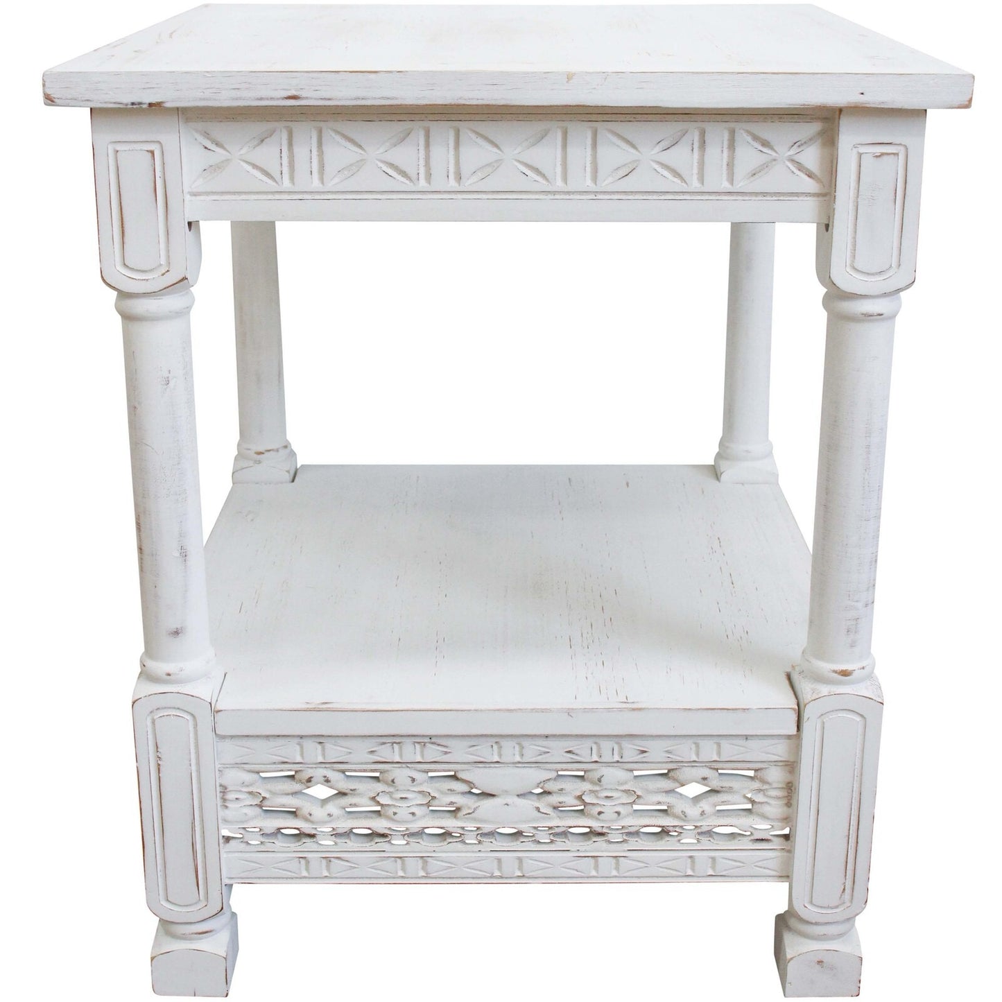 side table noosa rustic white