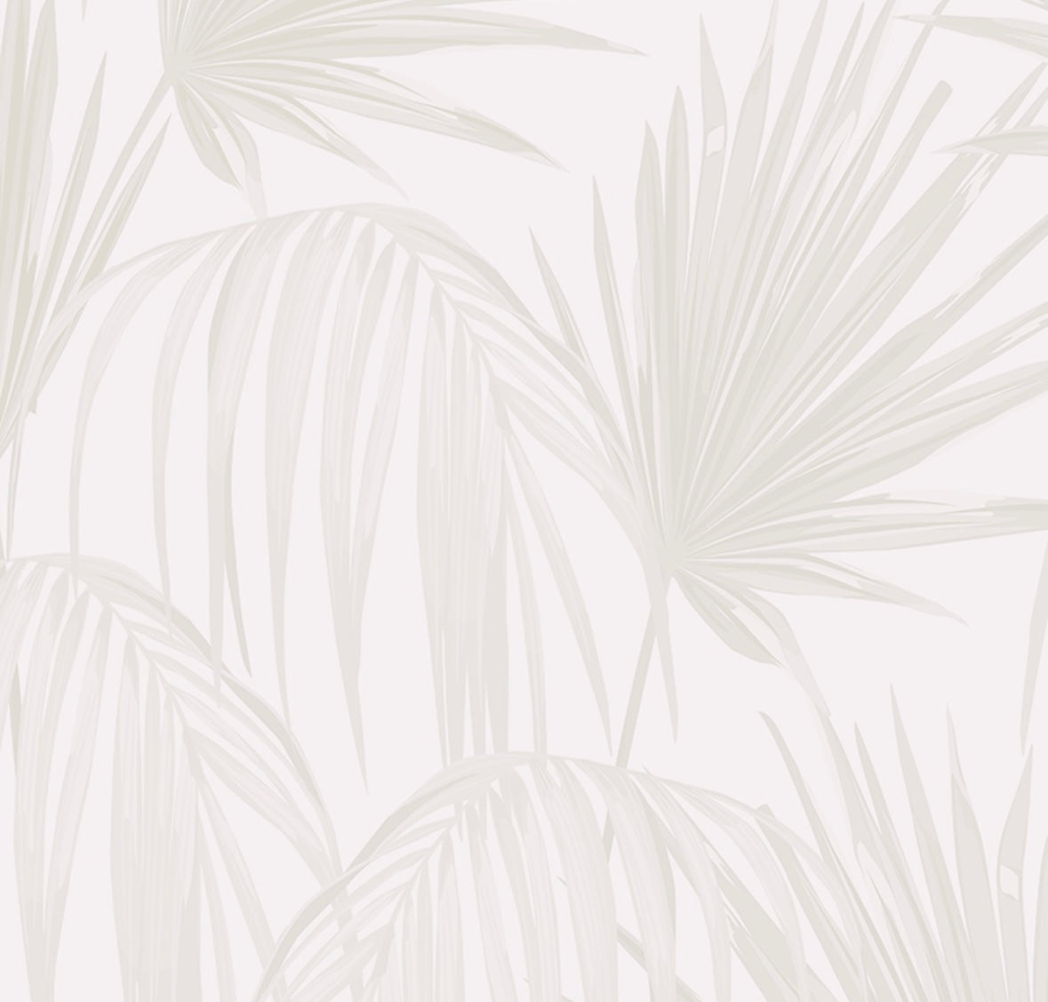 tropical fronds neutral removable wallpaper