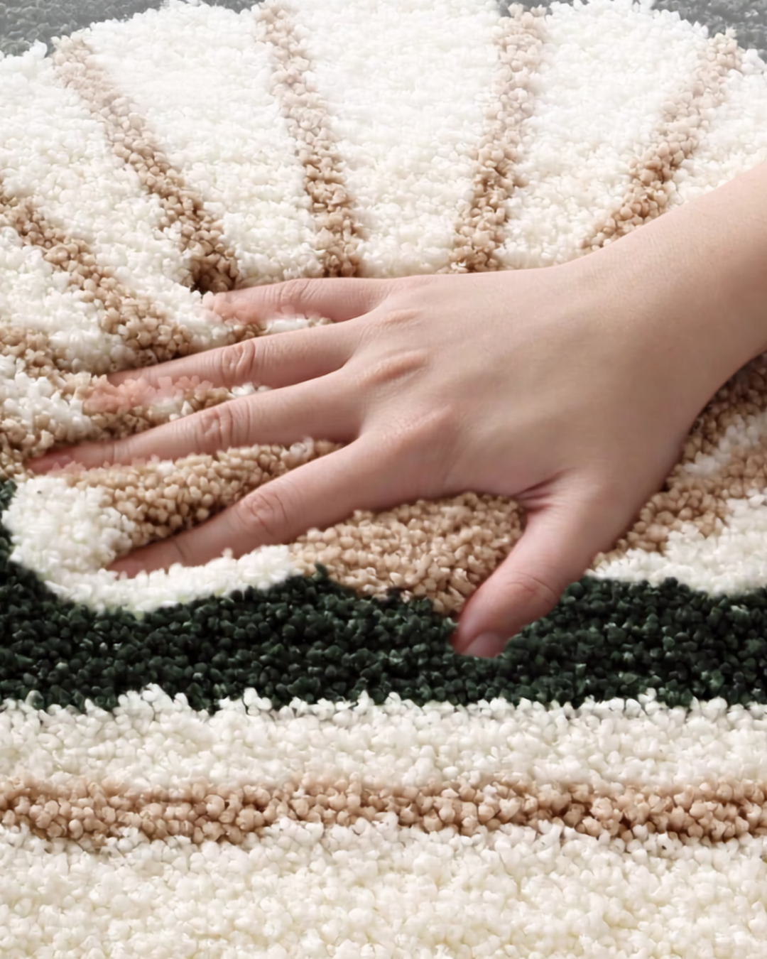 seashell bath mat