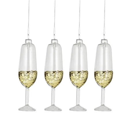 champagne glasses glass 4pcs/ set