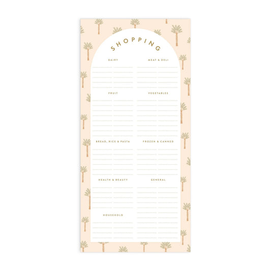 tiny palms dl shopping list magnet notepad