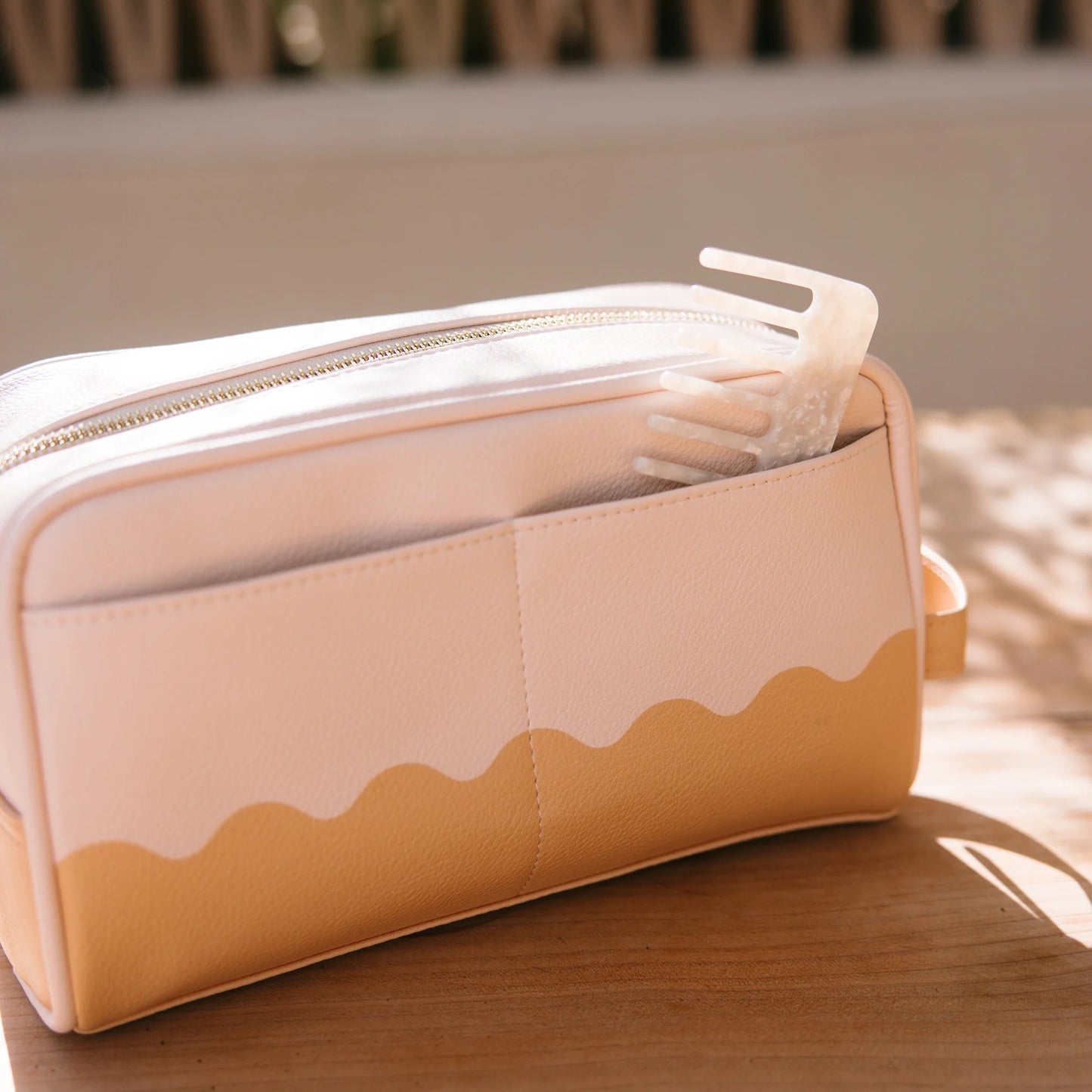 caramel ripple wash bag