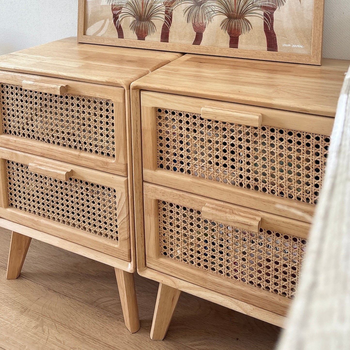 natural wood cabinet
