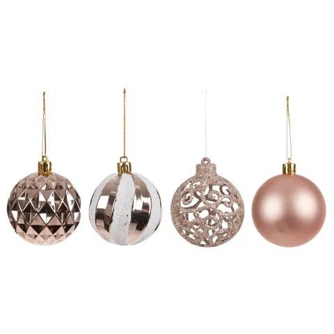 baubles pe 6cm multi 16pcs/set