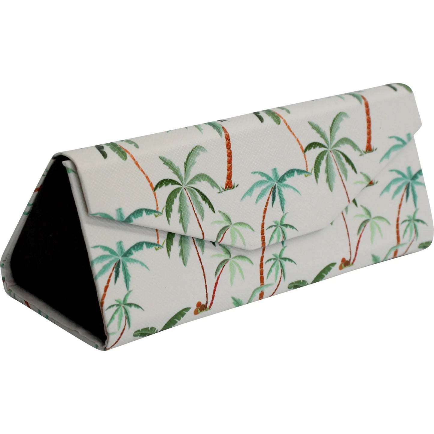 glasses case green palms