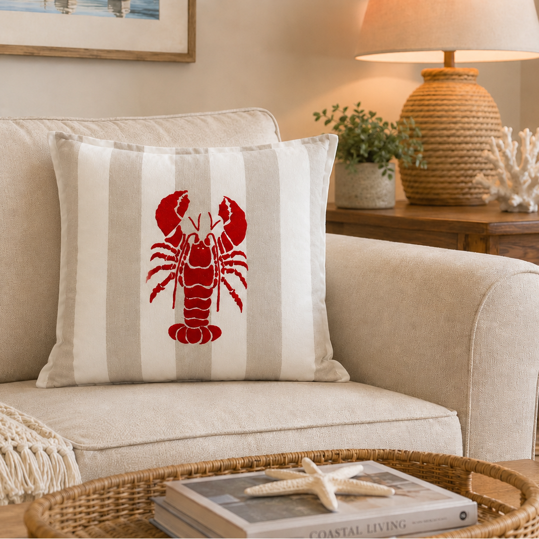 cushion red lobster