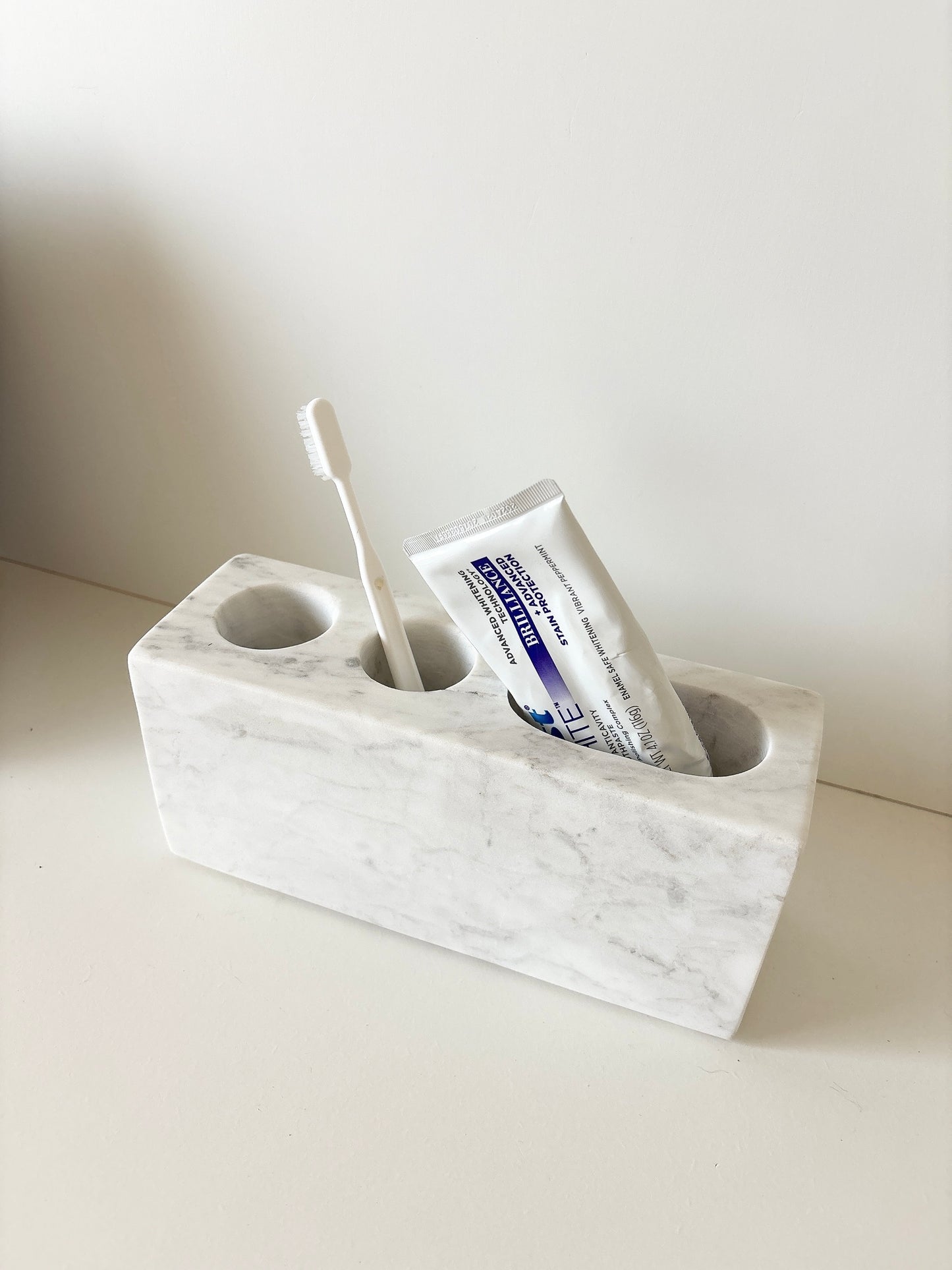 marble bathroom caddy