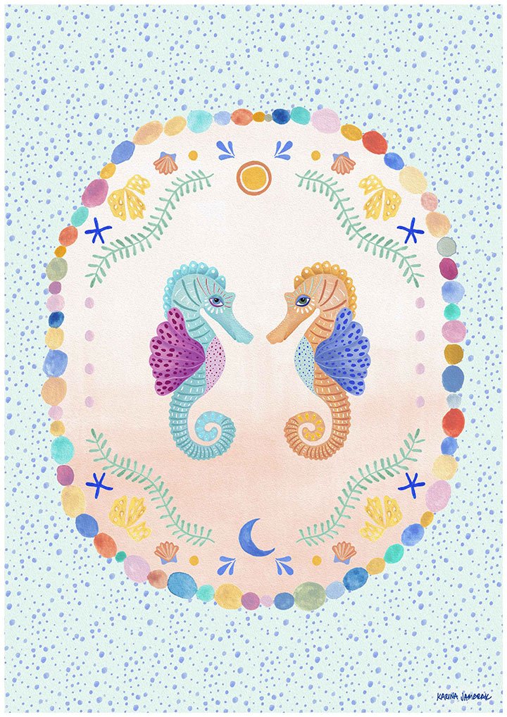 【karina jambrak art】seahorse sweethearts