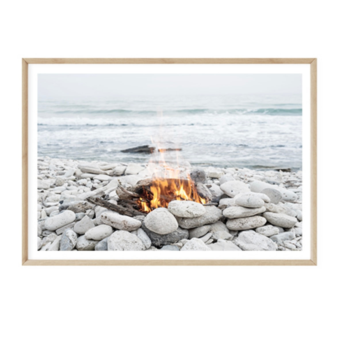 beach campfire