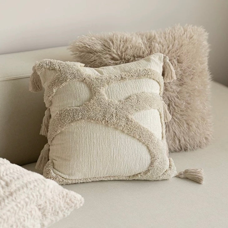 fluffy scandi cushion cover